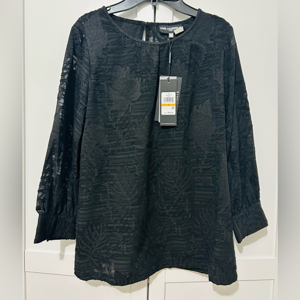 Karl Lagerfeld Women’s Embroidered Blouse
